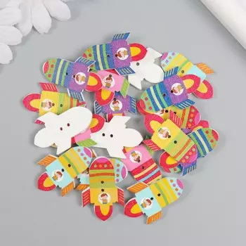 Пуговицы дерево для творчества 2 прокола