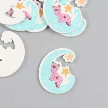 Пуговицы дерево для творчества 2 прокола