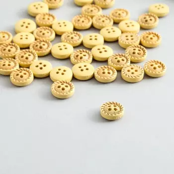 Пуговицы дерево для творчества 4 прокола