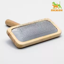 Пуходерка в деревянном корпусе, с каплями, 12.213.5 см