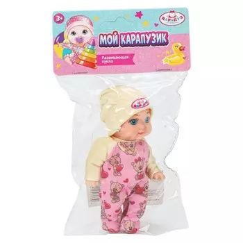 Пупс функциональный КАРАПУЗ Y12AB-PH-BEAR-RU