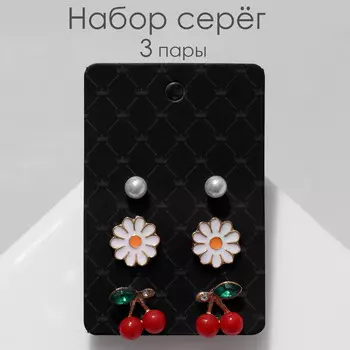 Пусеты 3 пары