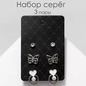 Пусеты 3 пары