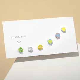 Пусеты набор 3 пары