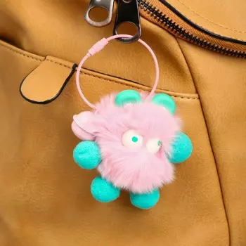 Брелок для ключей на тросе с бубенчиком