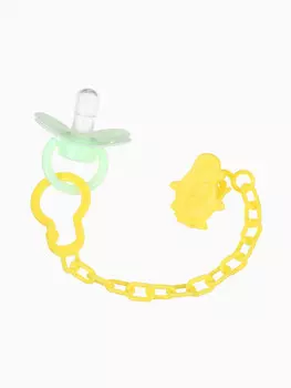 Пустышка классическая, с держателем, +0 мес.