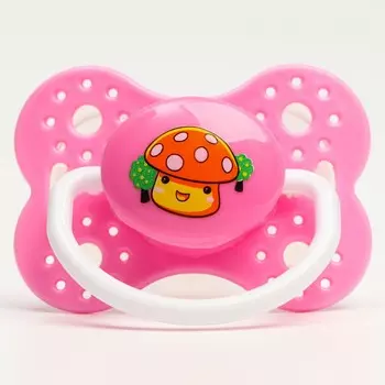 Пустышка ортодонтическая, силикон, от 0 - 3 мес.,