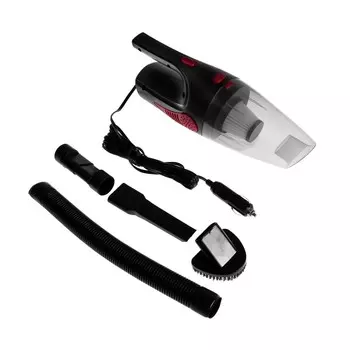 Пылесос автомобильный cartage turbo, 4 насадки, 140 вт, 12 в, черный