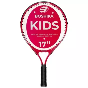 Ракетка для большого тенниса детская boshika kids, алюминий, 17'', цвет розовый
