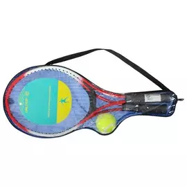 Ракетки для большого тенниса onlytop, детские, с мячом, набор 2 шт., цвет красный