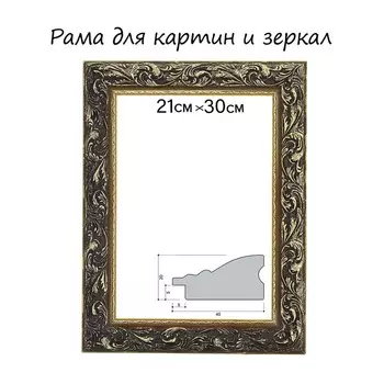 Рама для картин (зеркал) 21 х 30 х 4 см, дерево