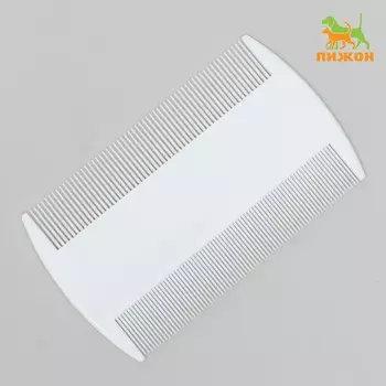 Расческа для вычесывания блох, 8,8 х 5,2 см, белая