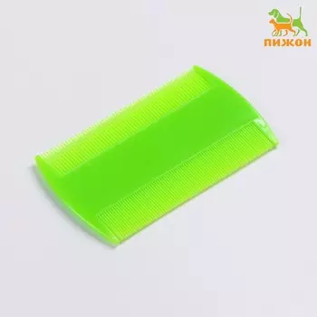 Расческа для вычесывания блох, 8.85.2 см, светло-зеленая