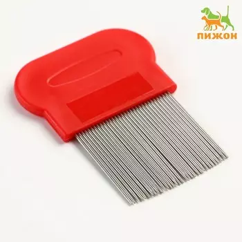 Расческа-гребешок с длинными зубьями, 85.5 см, красная