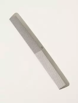 Расческа комбинированная, металлическая, 21.53 см, серебристая