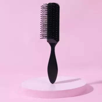 Расческа массажная, 3,5 20,5 см, цвет черный