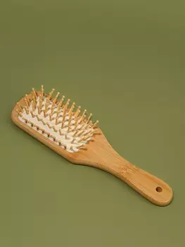 Расческа массажная bamboo, бамбуковая, 22.56.5 см