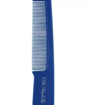 Расческа плоская мужская частые зубья, СИНЯЯ 13,5 см 301-102#3