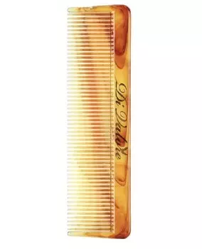 Расческа плоская мужская малая, ЯНТАРНАЯ 12,8см 301-102#2