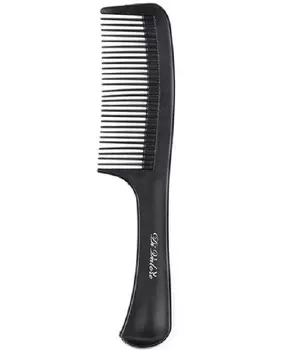 Расческа плоская на ручке большая, ЧЕРНАЯ 22,5см 301-103#1