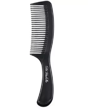 Расческа плоская на ручке средняя, ЧЕРНАЯ 19,5см 301-103#2