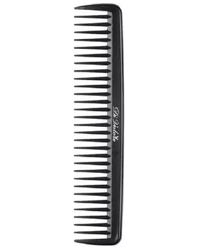 Расческа плоская, редкие зубья, ЧЕРНАЯ 17см 301-105#1