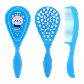Расческа детская, массажная щетка для волос крошка я