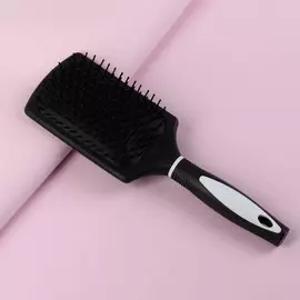 Расческа массажная, широкая, 825(±1) см, черная