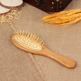 Расческа массажная, деревянная, 622(±1) см