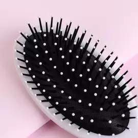 Расчёска массажная, 7 × 22 см, разноцветная