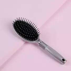 Расческа массажная, 8 25 см, цвет серебристый