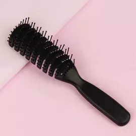 Расческа массажная, продуваемая, 4.521(±1) см, черная