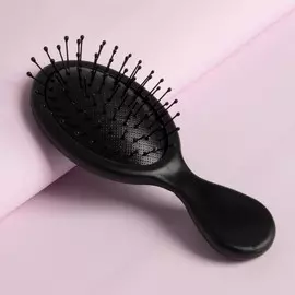 Расческа-мини массажная, 6 14 см, цвет черный