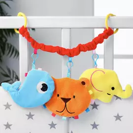 Растяжка - погремушка мягкая на кроватку/коляску