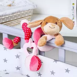 Растяжка - спираль с игрушками дуга на коляску/кроватку для малышей 0+