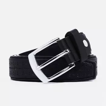 Ремень детский, ширина 2,5 см, винт, пряжка металл, цвет черный