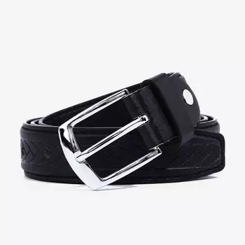 Ремень детский, ширина 2,5 см, винт, пряжка металл, цвет черный