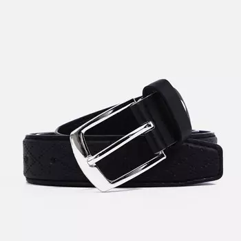 Ремень детский, ширина 2,5 см, винт, пряжка металл, цвет черный