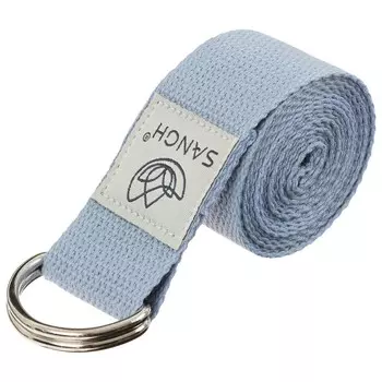 Ремень для йоги sangh, 180х4 см, цвет серый