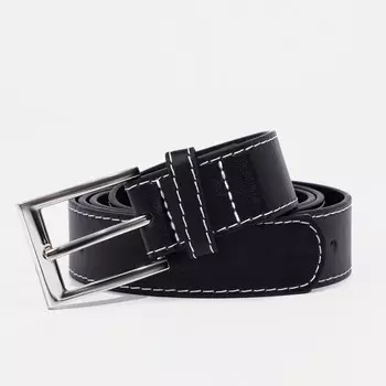Ремень мужской, ширина 2,8 см, пряжка металл, цвет черный