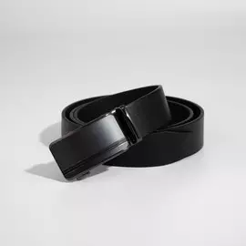 Ремень мужской, ширина 3,5 см, автомат, пряжка металл, цвет чёрный