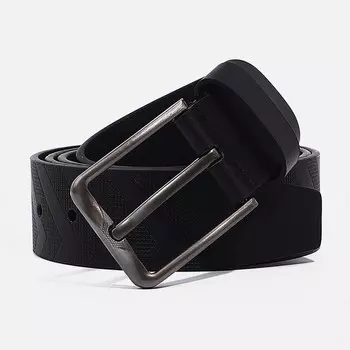 Ремень мужской, ширина 3,5 см, винт, пряжка металл, цвет черный