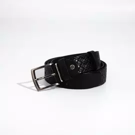 Ремень мужской, ширина 3,5 см, винт, пряжка металл, цвет чёрный