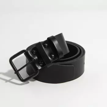 Ремень мужской, ширина 4 см, пряжка металл, цвет черный