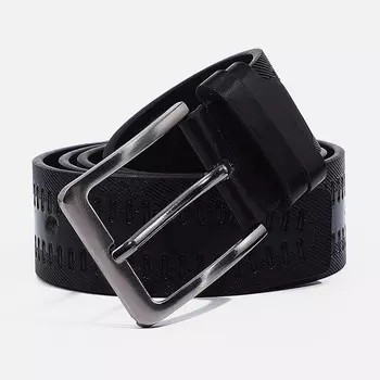 Ремень мужской, ширина 4 см, винт, пряжка металл, цвет черный