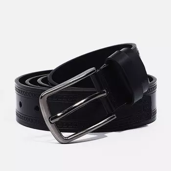 Ремень мужской, ширина 4 см, винт, пряжка металл, цвет черный