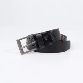 Ремень мужской, ширина 4 см, винт, пряжка металл, цвет чёрный