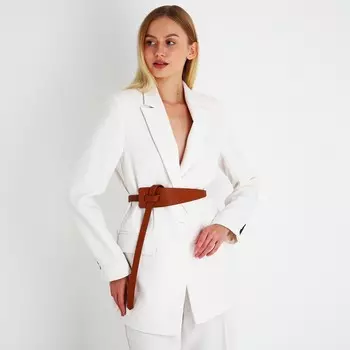 Ремень, ширина 2-6 см, затяжка, цвет рыжий