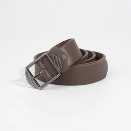 Ремень, ширина 3 см, винт, пряжка металл, цвет кофе