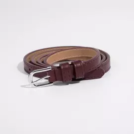 Ремень женский, ширина 1,4 см, винт, пряжка металл, цвет фиолетовый